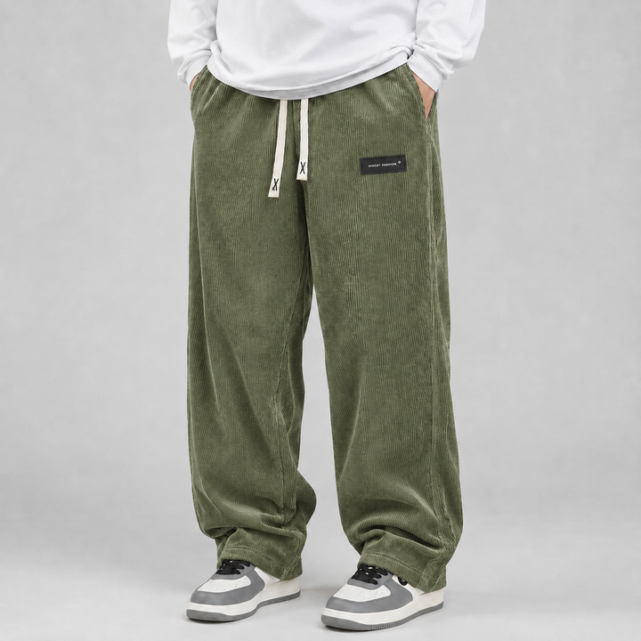 Montarello Corduroy Pants for Men, Wide Fit