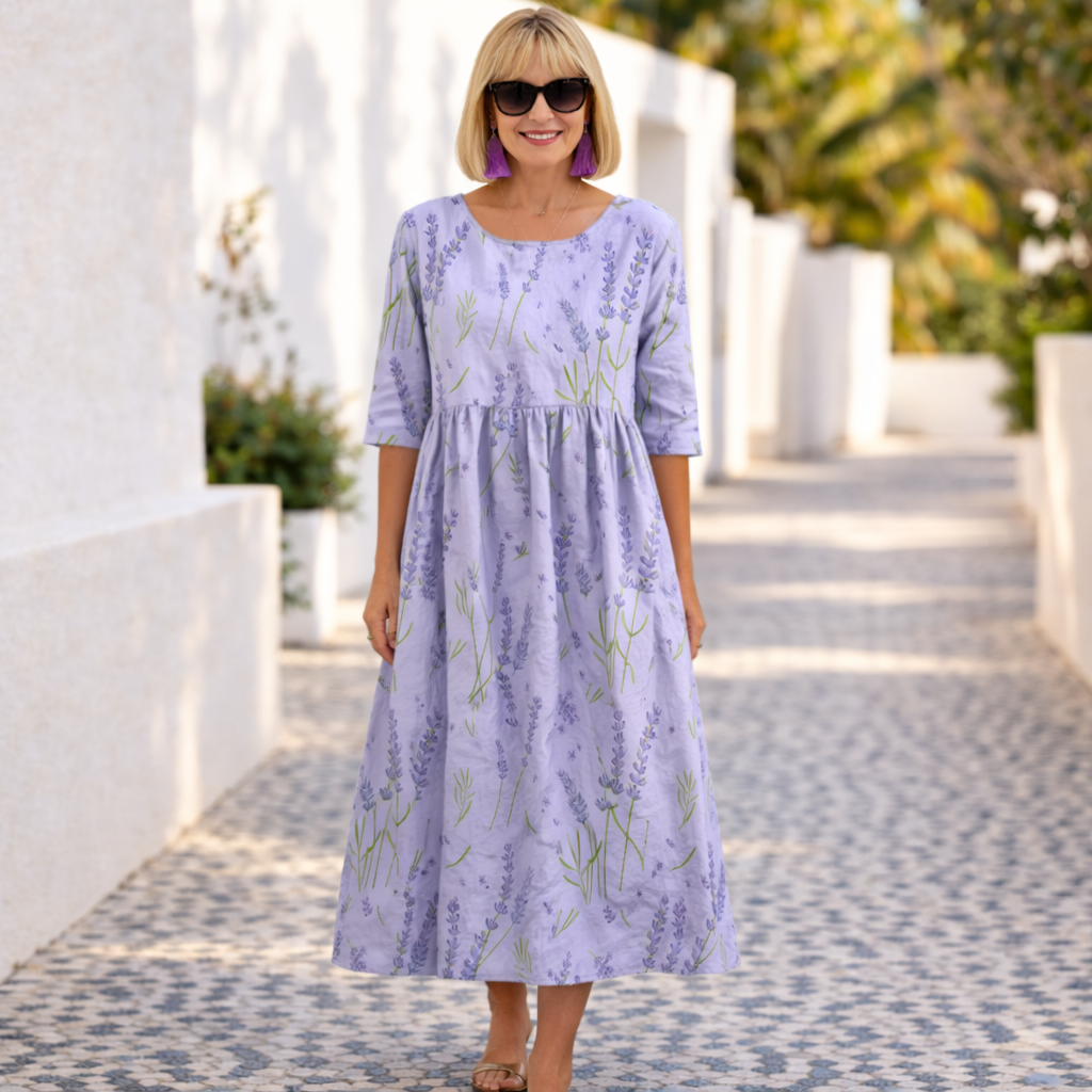 Susan Floral Dress with a Summer Vibe - Elena Harper