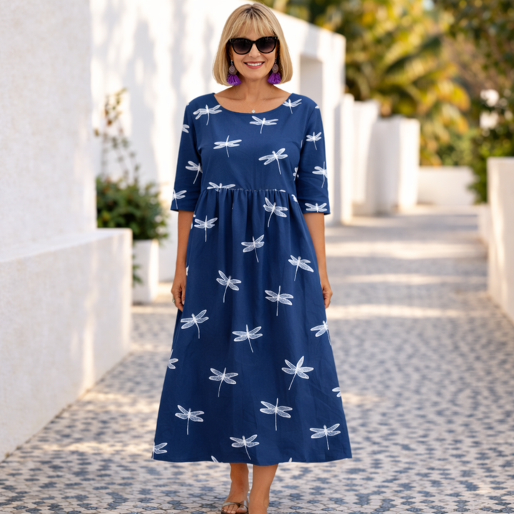 Mary Summer Floral Dress - Elena Harper