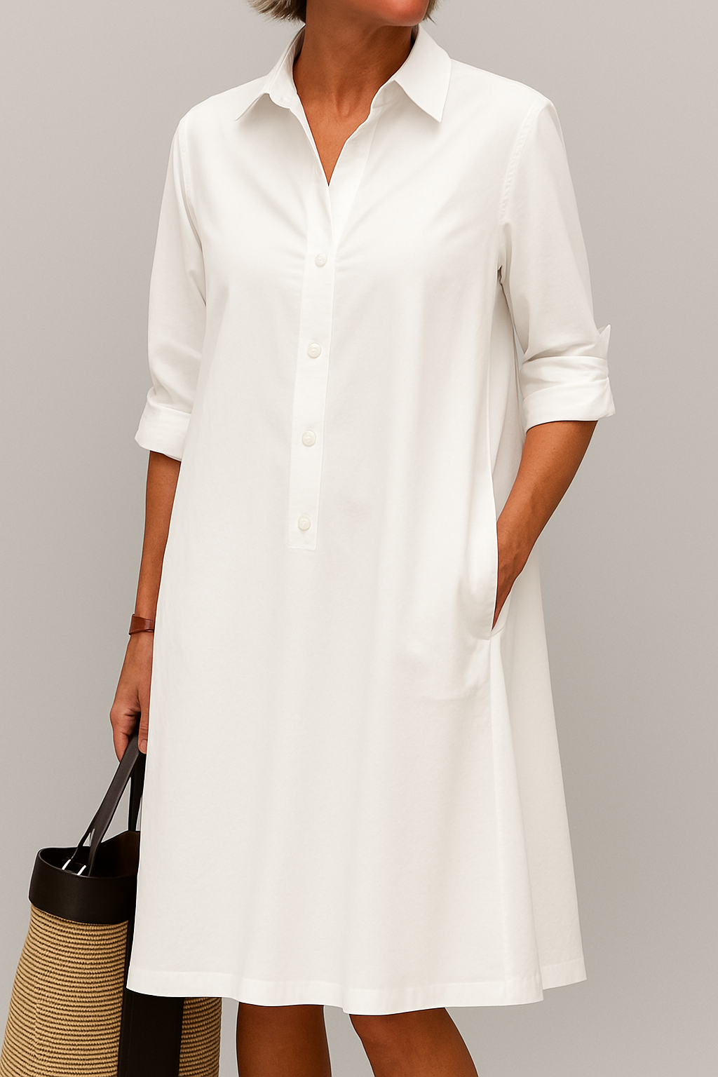 Elodie | Button Down Shirt Dress