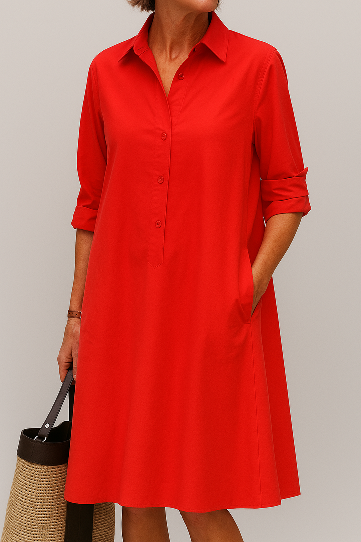 Elodie | Button Down Shirt Dress
