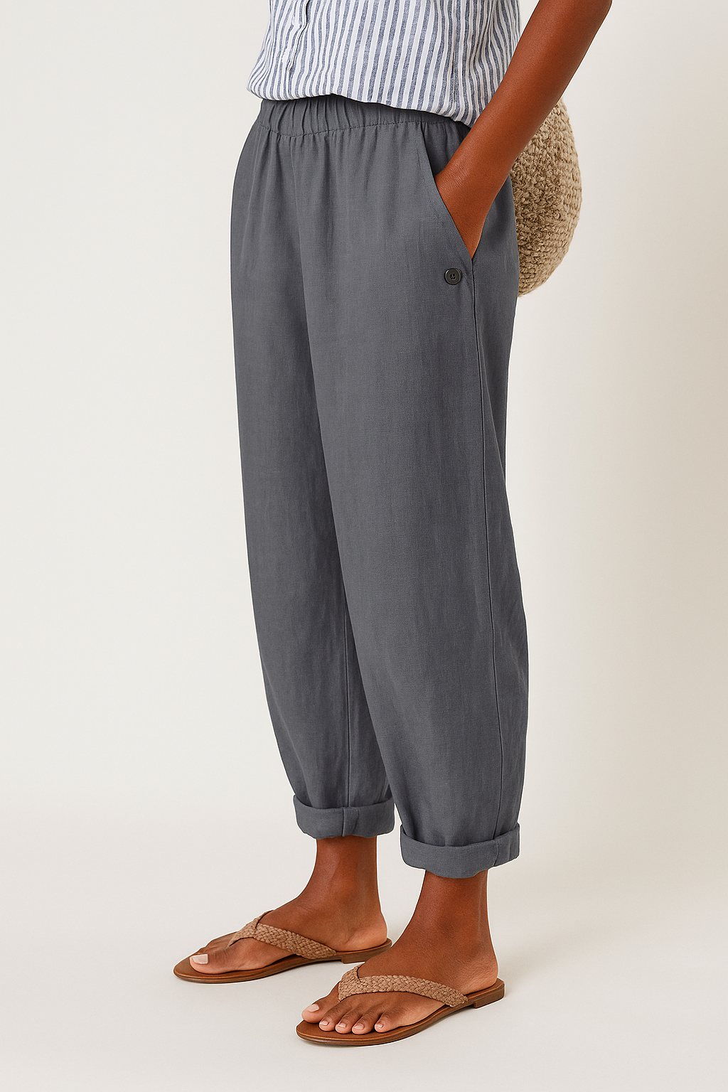 Mila | Women's Relaxed Cuffed Casual Pants