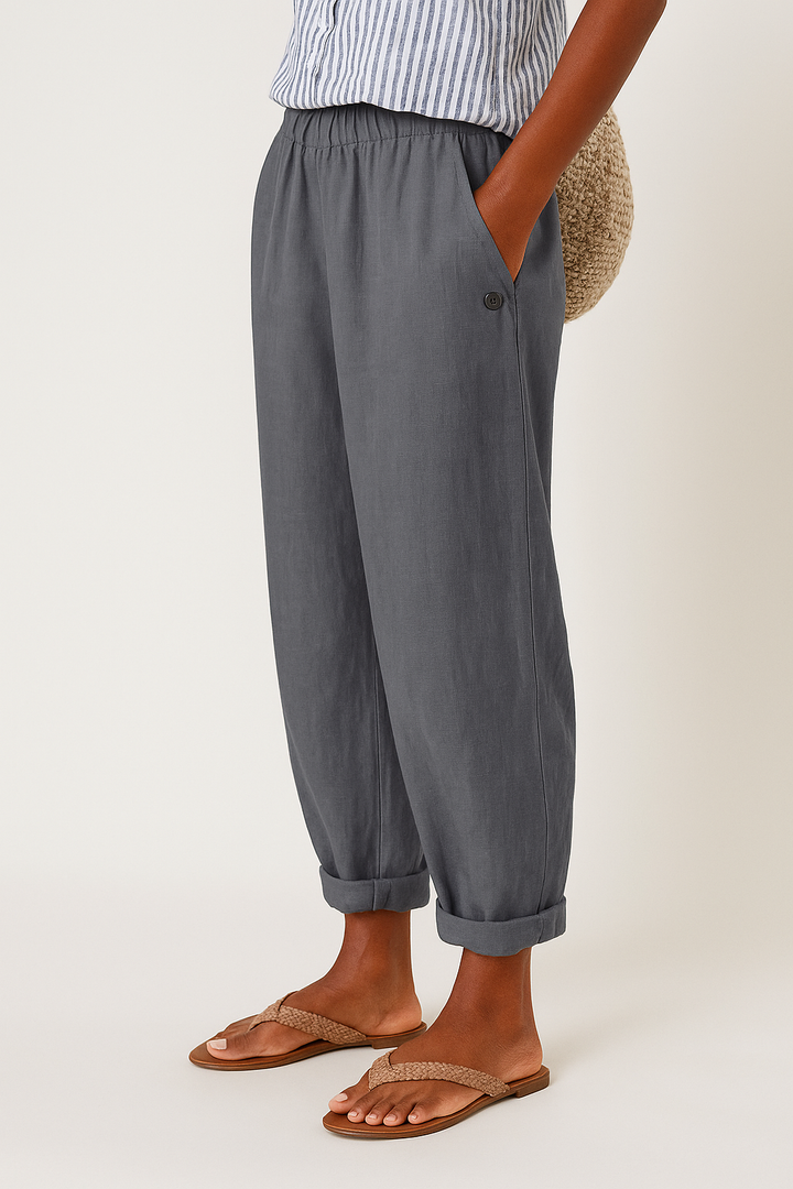 Mila | Women's Relaxed Cuffed Casual Pants