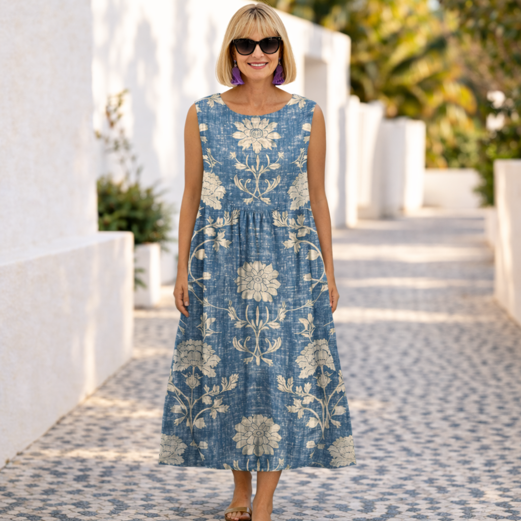 Kate Midi Dress Effortless Comfort - Elena Harper