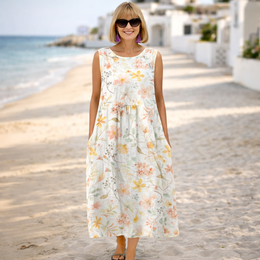 Kate Midi Dress Effortless Comfort - Elena Harper