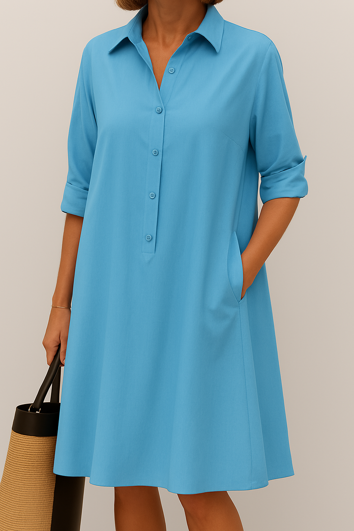 Elodie | Button Down Shirt Dress