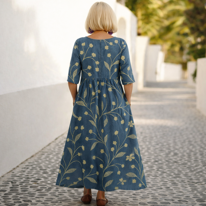 Lily Midi Dress Effortless Comfort - Elena Harper