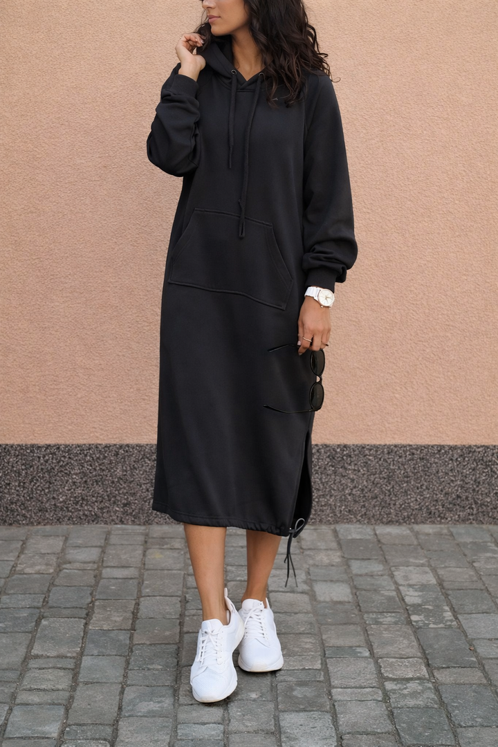 Long Hoodie Dress for Women - Lina