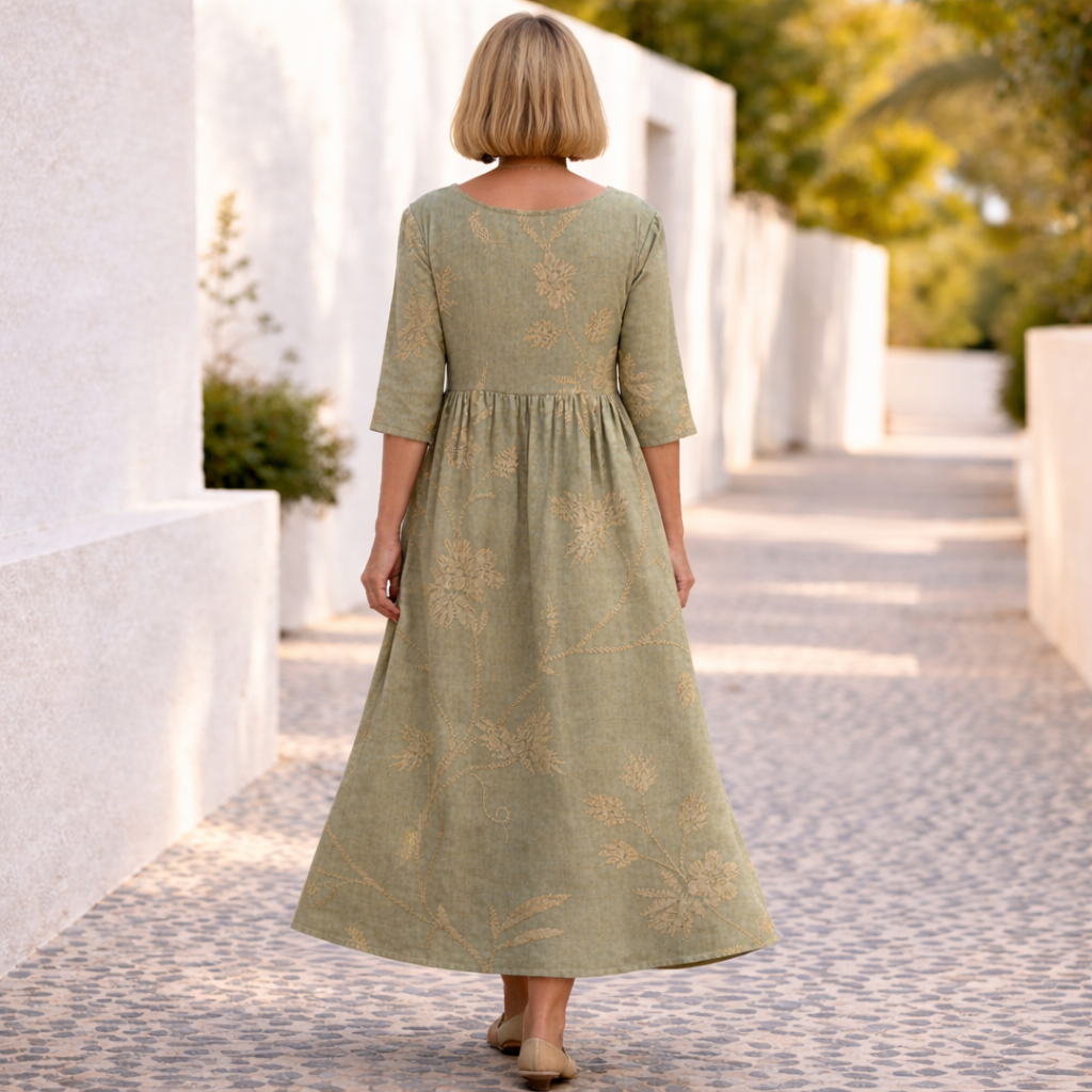 Susan Floral Dress with a Summer Vibe - Elena Harper