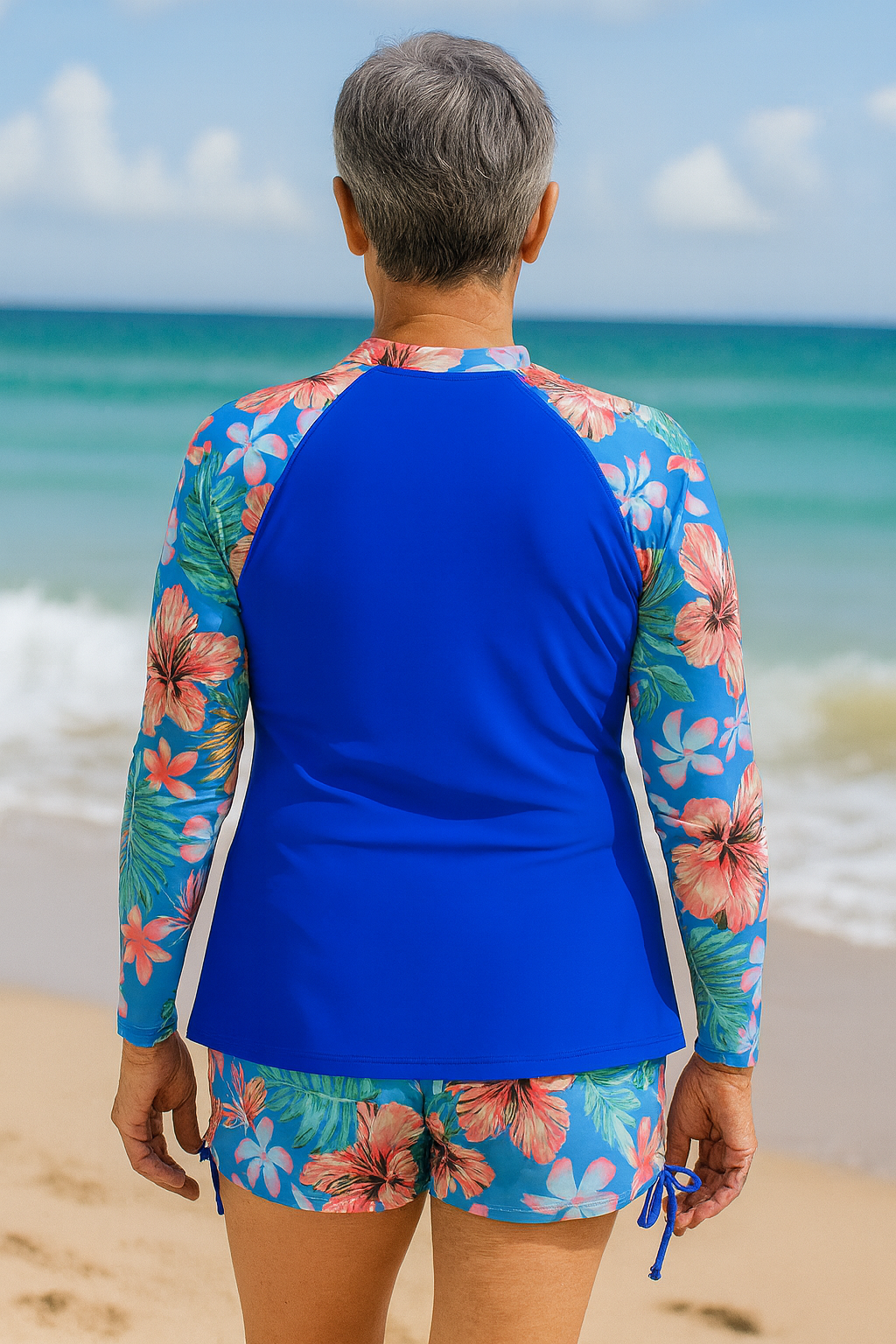SereniSea Swimwear UV Protection Rash Set Sun-Safe Elegance, All-Day Ease - Elena Harper