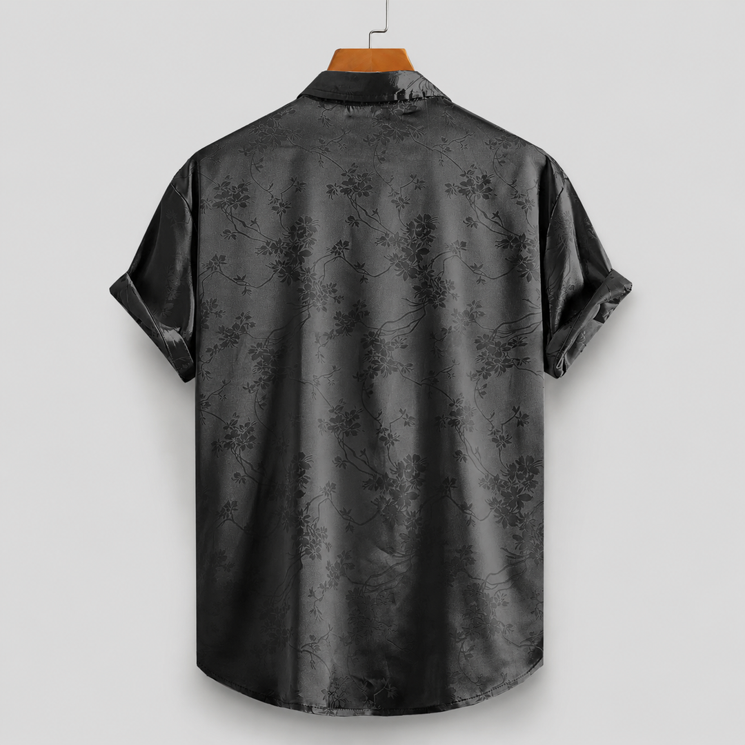 ELENA HARPER™  |  SATIN FLORAL SHIRT FOR MEN