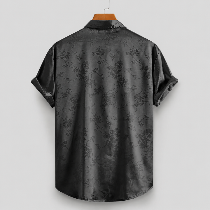 ELENA HARPER™  |  SATIN FLORAL SHIRT FOR MEN