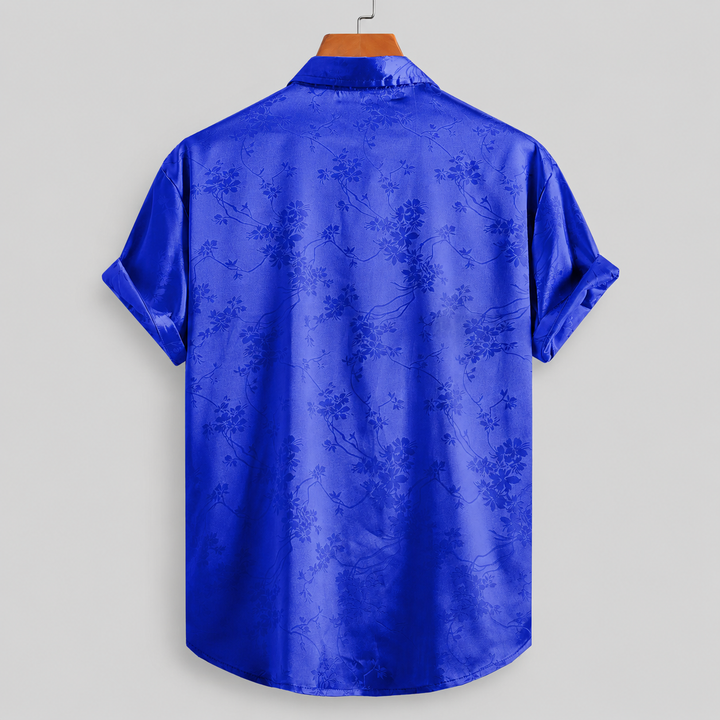 ELENA HARPER™  |  SATIN FLORAL SHIRT FOR MEN
