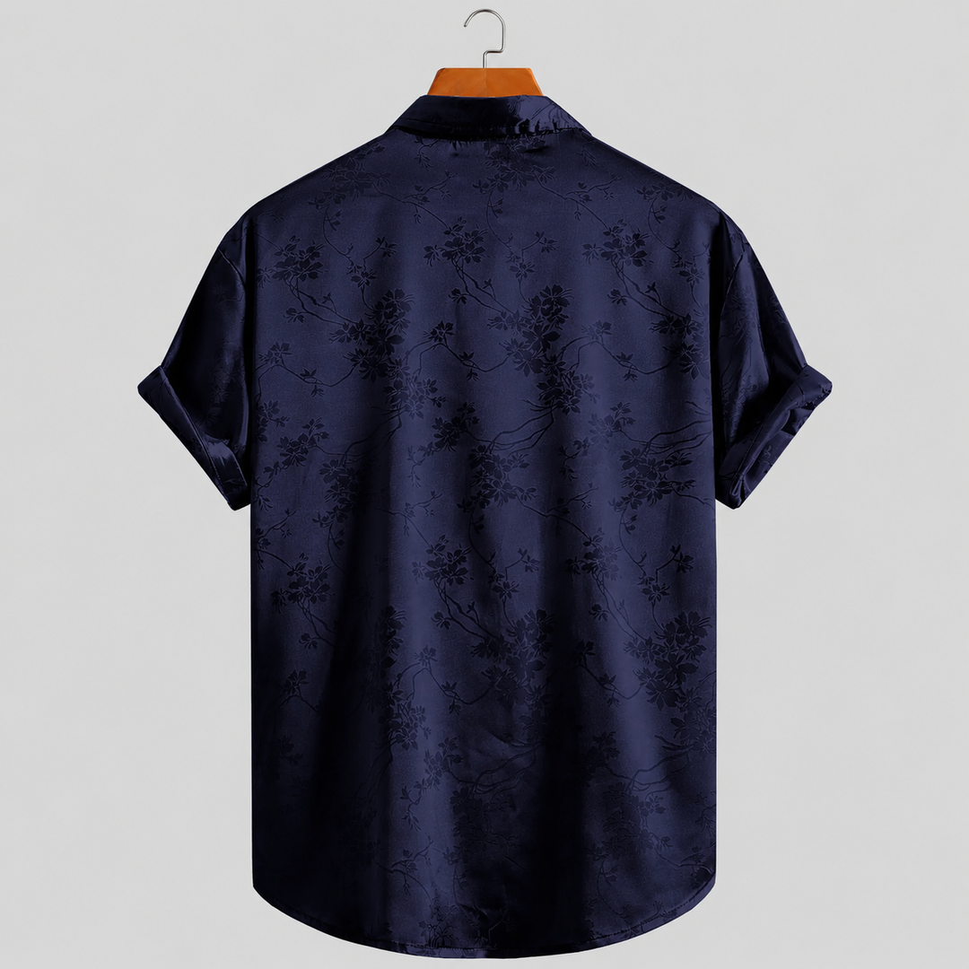 ELENA HARPER™  |  SATIN FLORAL SHIRT FOR MEN