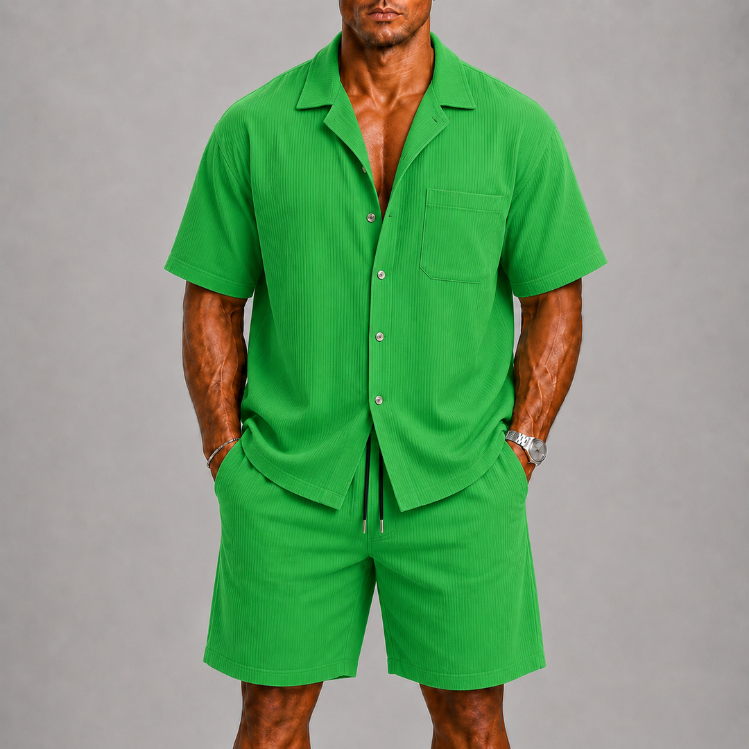Men's Shirt and Shorts Set