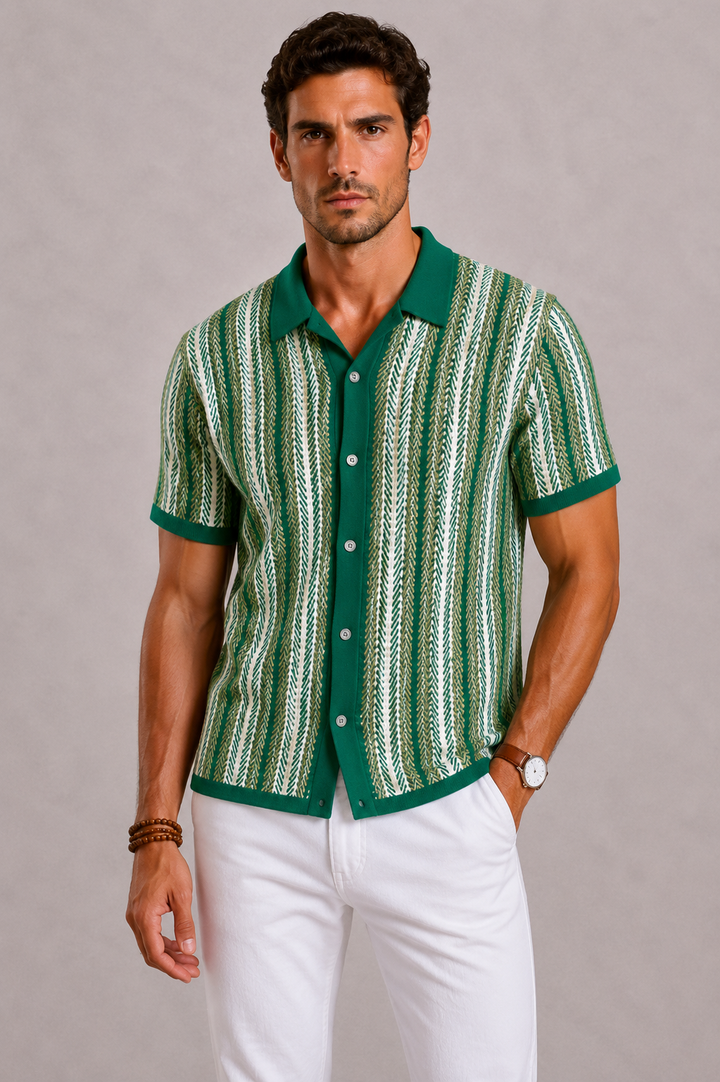 Harrington Oxford | Knitted Shirt For Men
