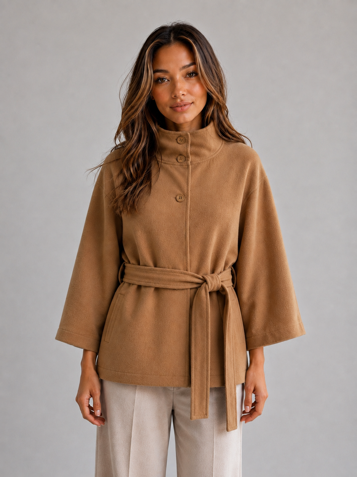 Women's Belted Cape Jacket