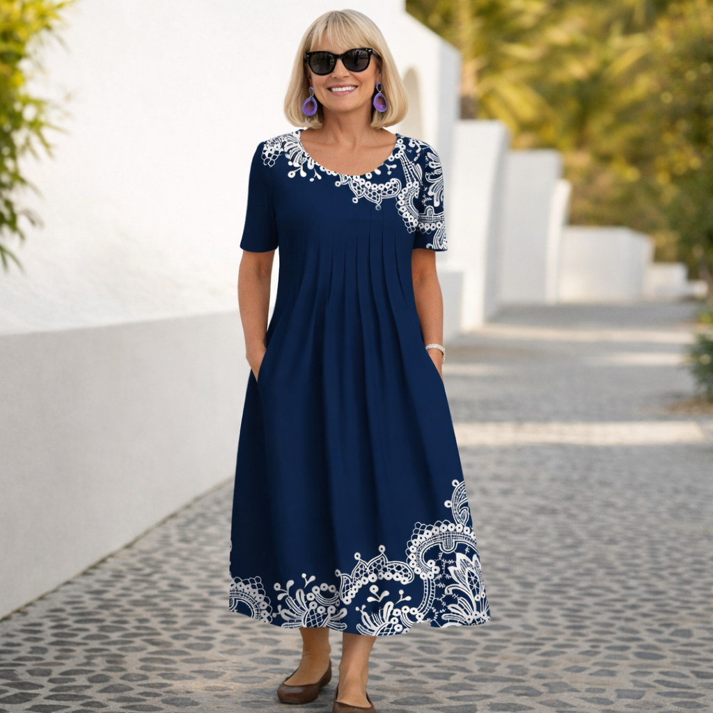 Robin Floral Midi Dress - Elena Harper