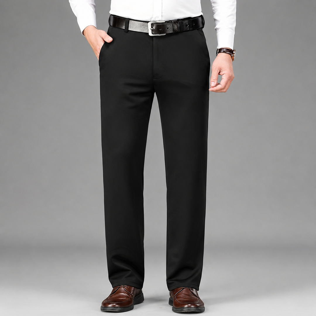 Montarello Men's Straight Cut Suit Trousers