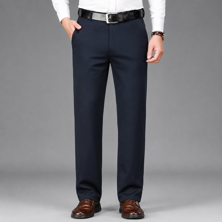 Montarello Men's Straight Cut Suit Trousers