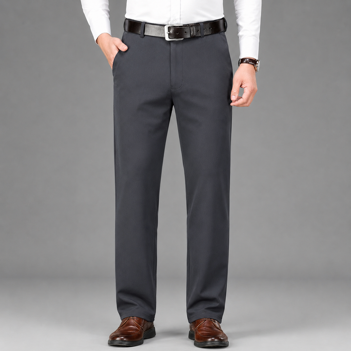 Montarello Men's Straight Cut Suit Trousers