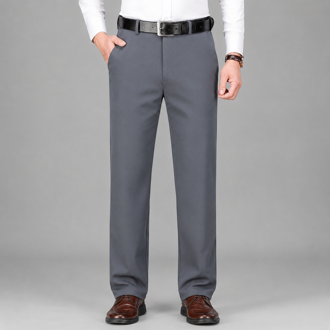 Montarello Men's Straight Cut Suit Trousers