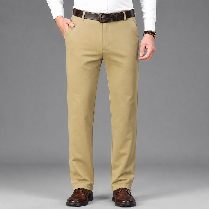 Montarello Men's Straight Cut Suit Trousers