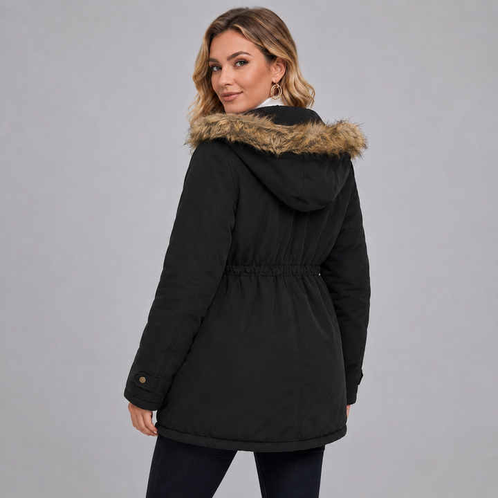 Mid-Length Hooded Parka for Women Montarello