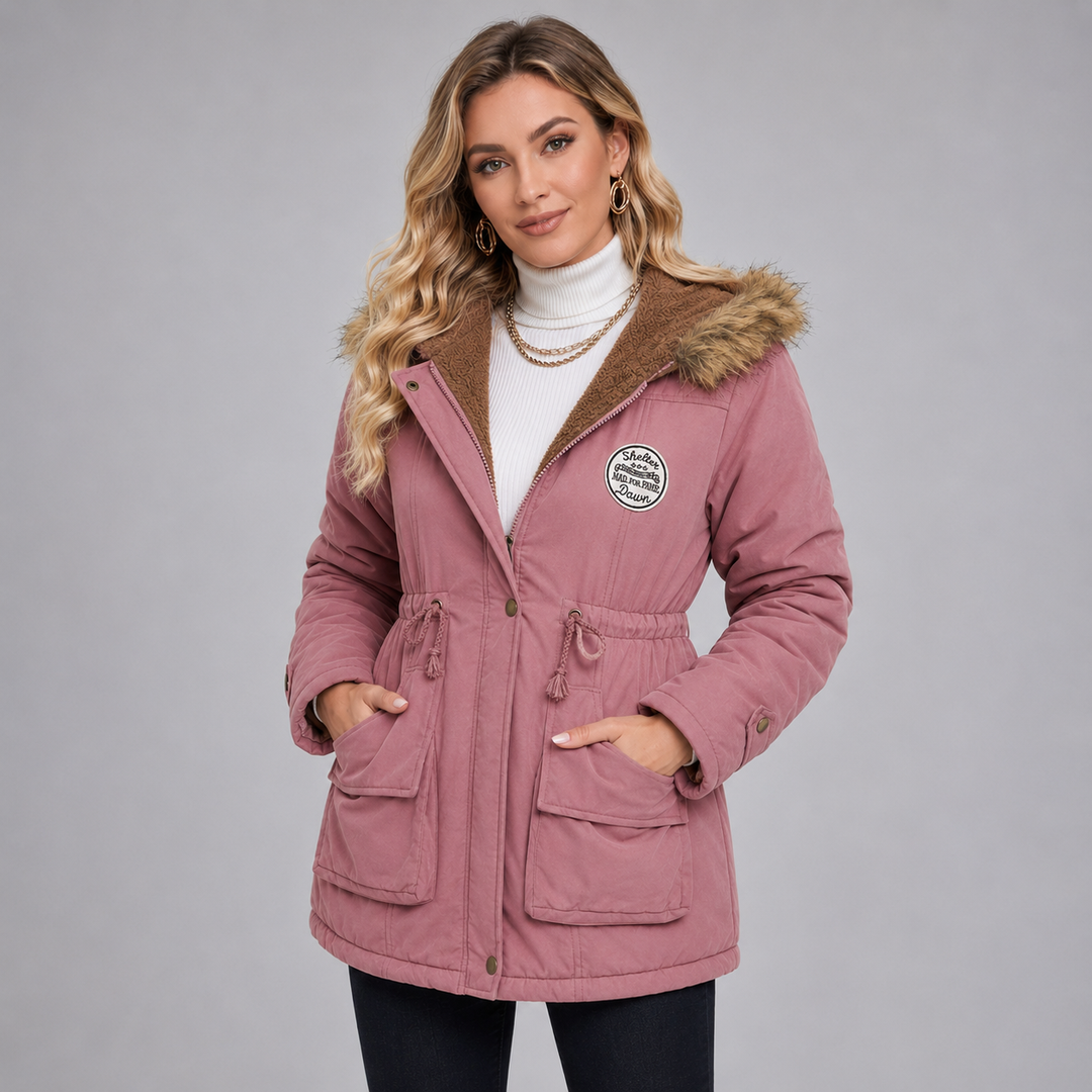 Mid-Length Hooded Parka for Women Montarello