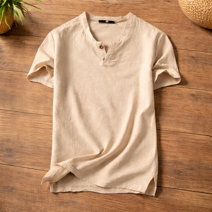 Freddoe Short Sleeve Shirt with Buttons, view 2 - Elena Harper