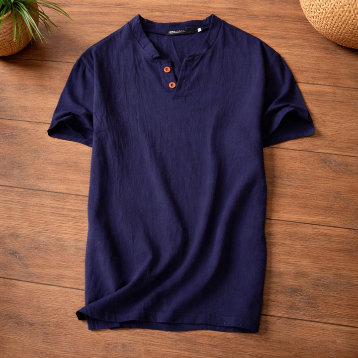 Freddoe Short Sleeve Shirt with Buttons, view 4 - Elena Harper