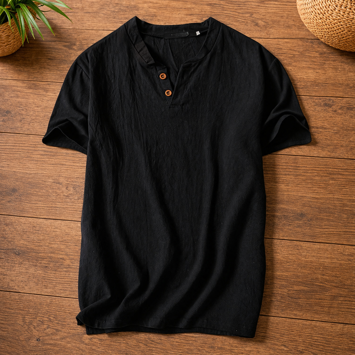 Freddoe Short Sleeve Shirt with Buttons, view 5 - Elena Harper
