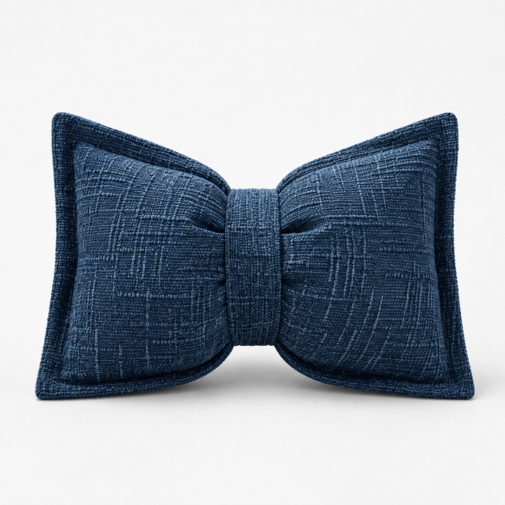 Bowsoft Chenille Look Bow-Shaped Throw Pillow - Elena Harper