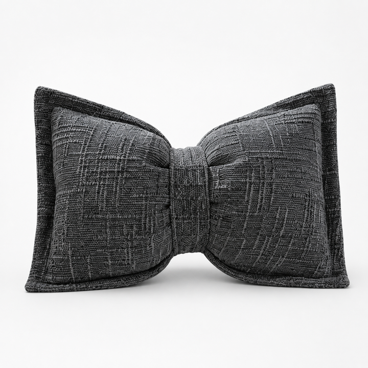 Bowsoft Chenille Look Bow-Shaped Throw Pillow - Elena Harper