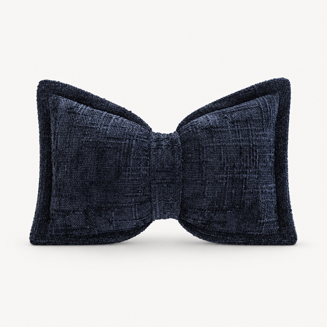 Bowsoft Chenille Look Bow-Shaped Throw Pillow - Elena Harper