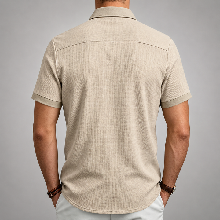 ELENA HARPER™  |  TEXTURED BUTTON-UP SHIRT FOR MEN