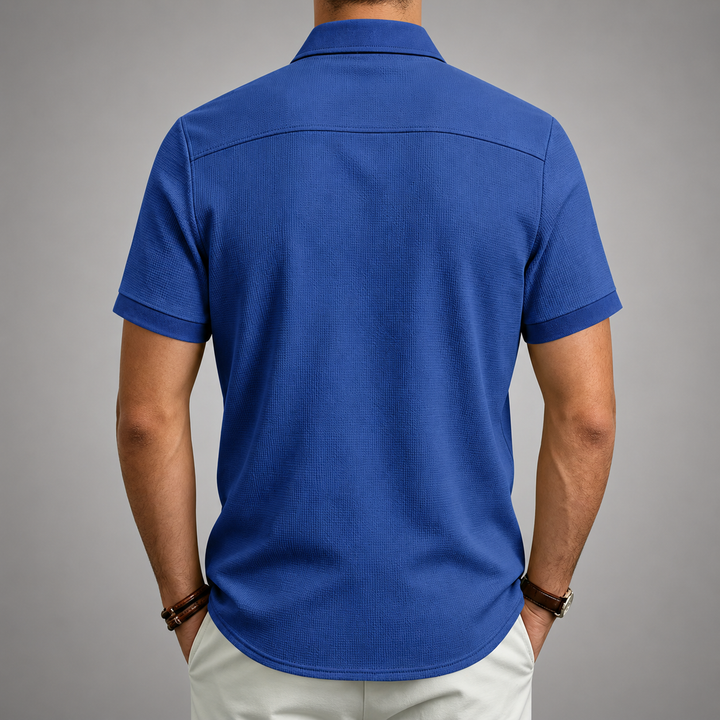 ELENA HARPER™  |  TEXTURED BUTTON-UP SHIRT FOR MEN