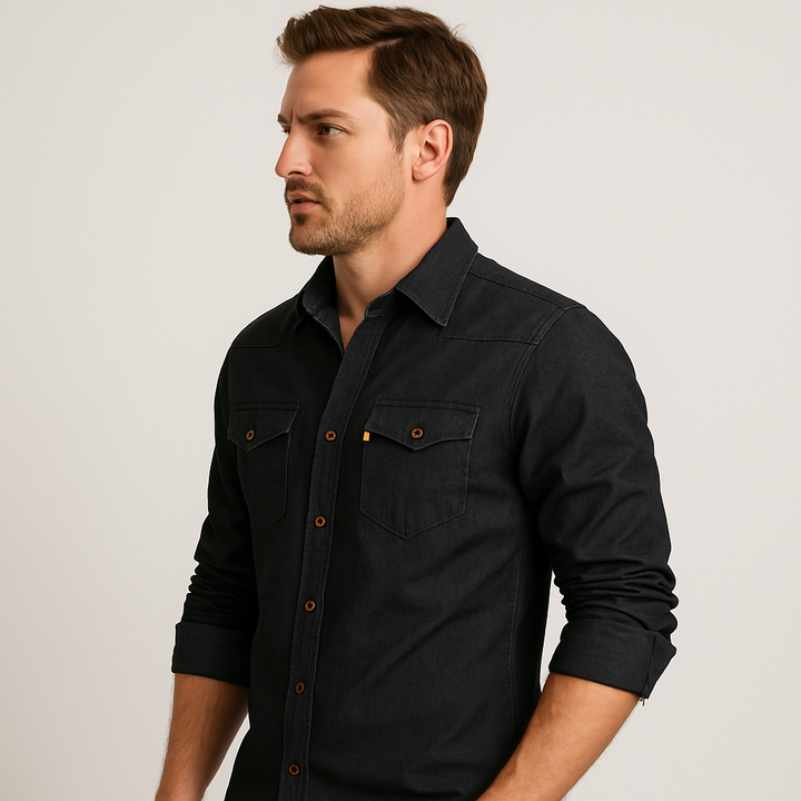 ELENA HARPER™  |  SLIM DENIM SHIRT