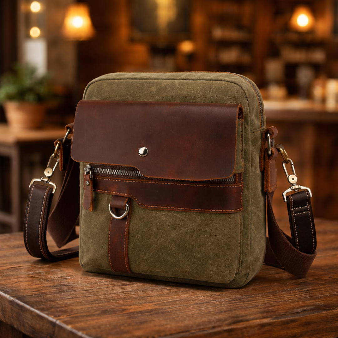 Canvas Shoulder Bag - Elena Harper