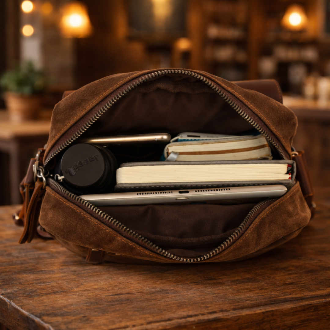 Canvas Shoulder Bag - Elena Harper