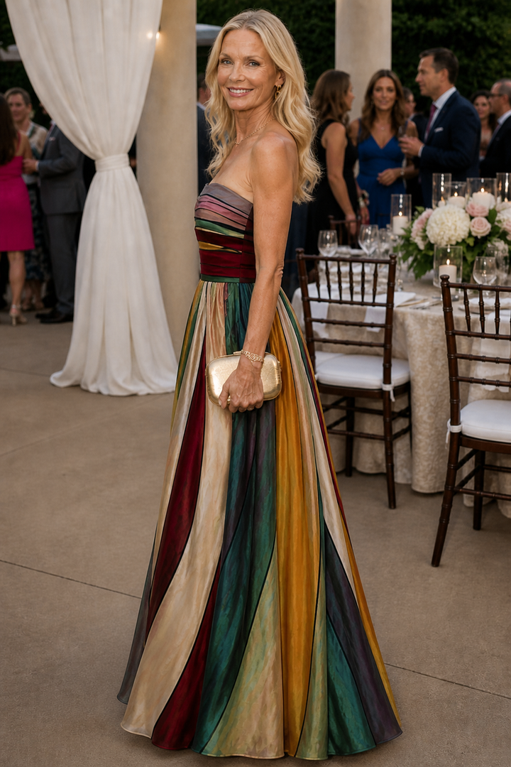 Effortless A-Line Strapless Dress - Elena Harper