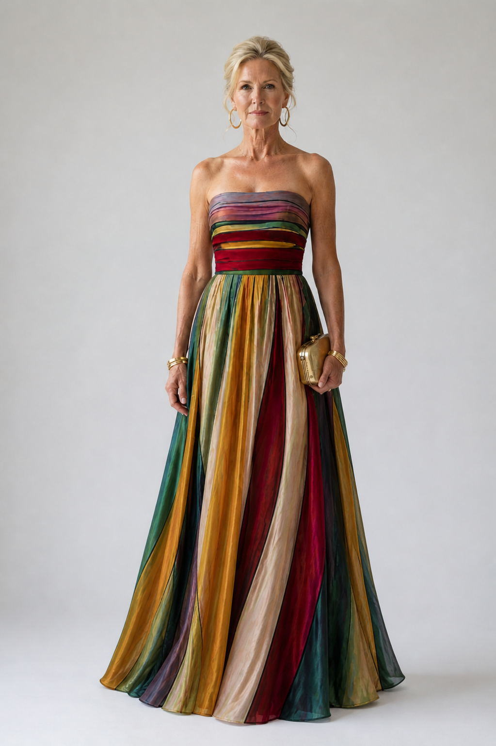 Effortless A-Line Strapless Dress - Elena Harper