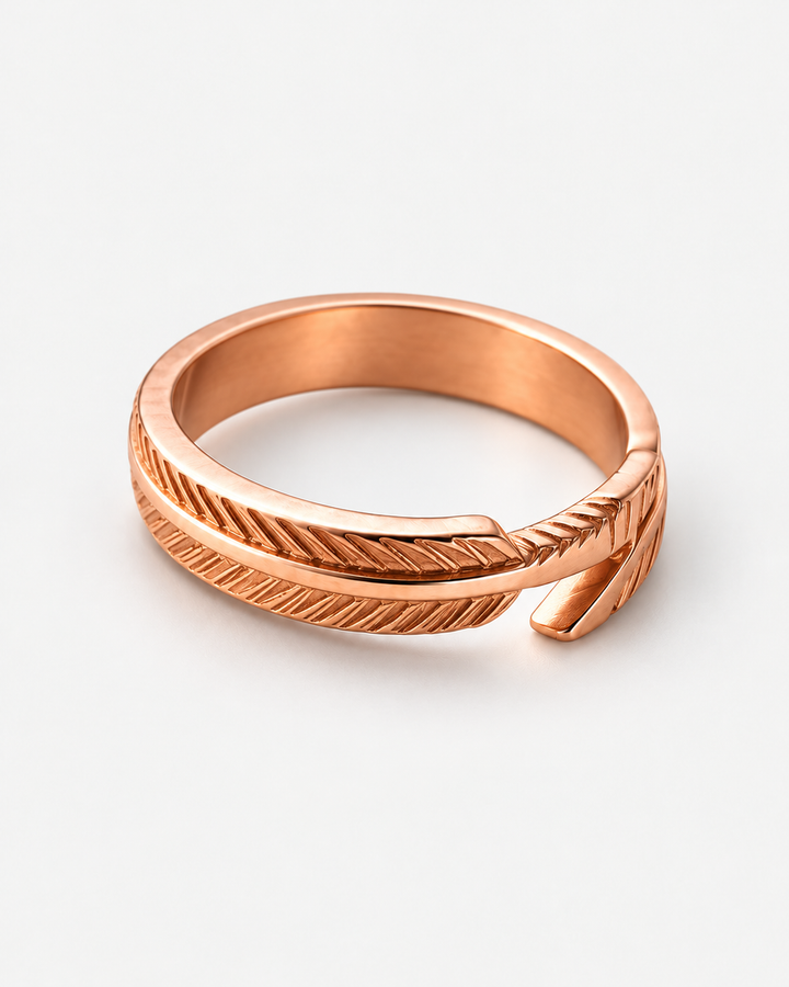Spiral-Pattern Ring For Men, view 2 - Elena Harper