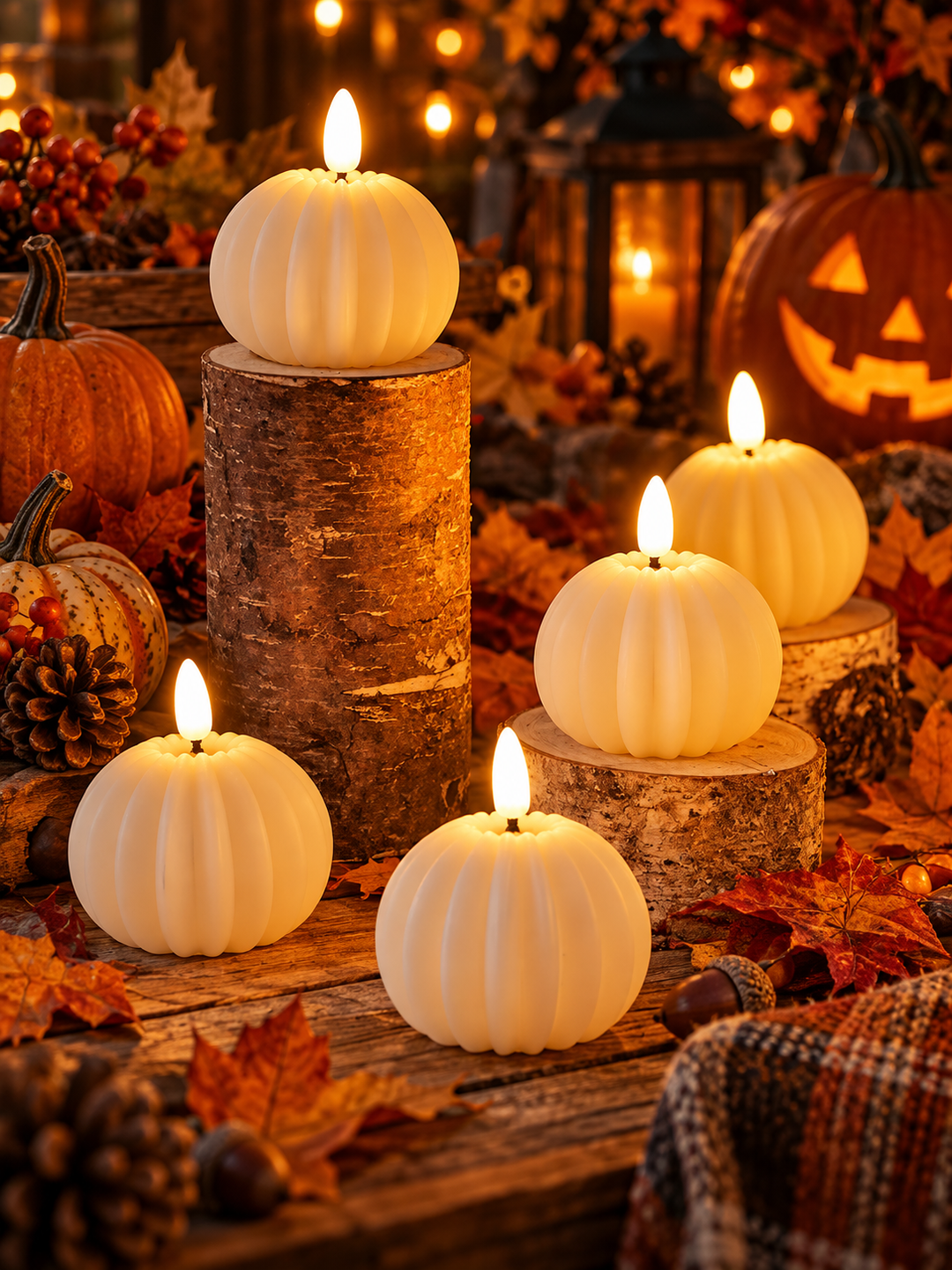 Halloween Flameless LED Block Candles