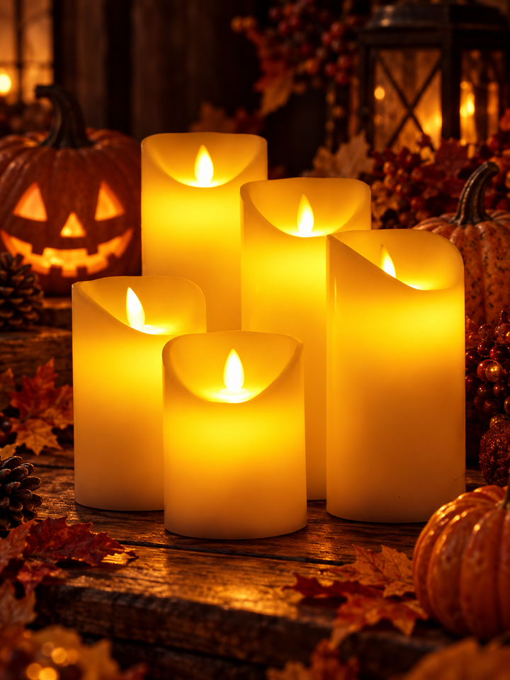 Halloween Flameless LED Block Candles