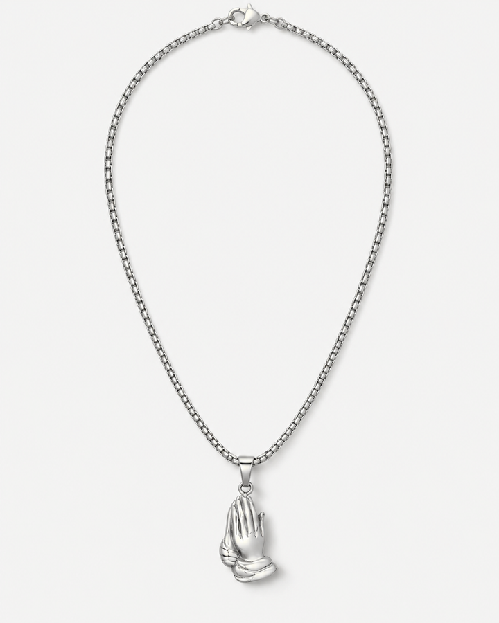 Praying Hands Pendant Necklace For Men