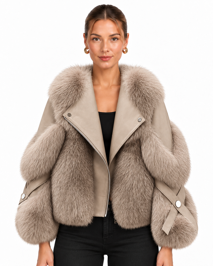 Statement Jacket With Oversized Collar For Women