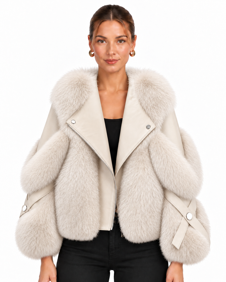 Statement Jacket With Oversized Collar For Women