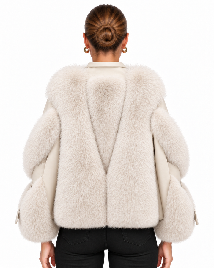 Statement Jacket With Oversized Collar For Women