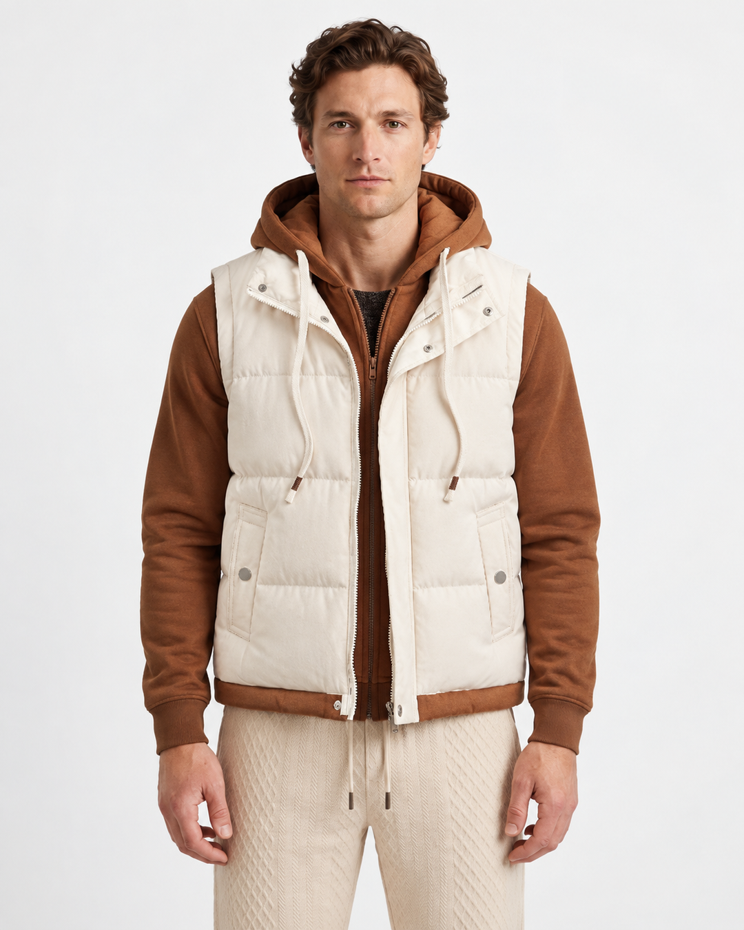 Quilted Padded Gilet for Men